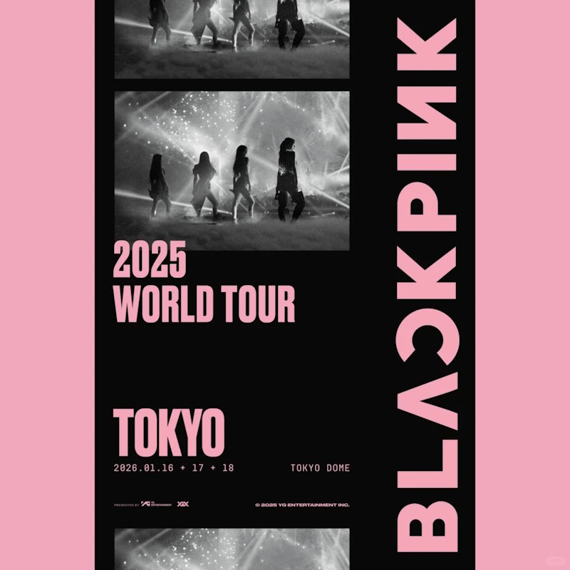 韩国女团粉墨BlackPink日本演唱会